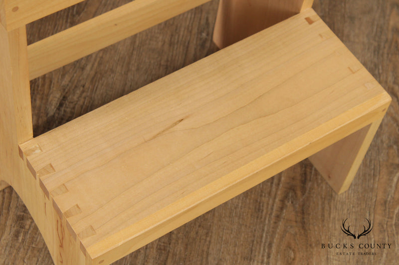 Hand Crafted Maple Dovetailed Bed Steps