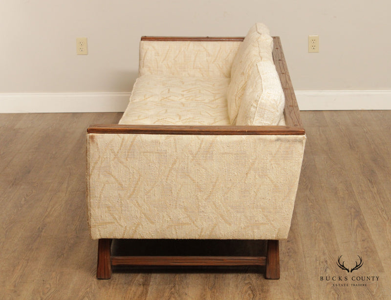 Brandt Ranch Oak Vintage Upholstered Cube Sofa