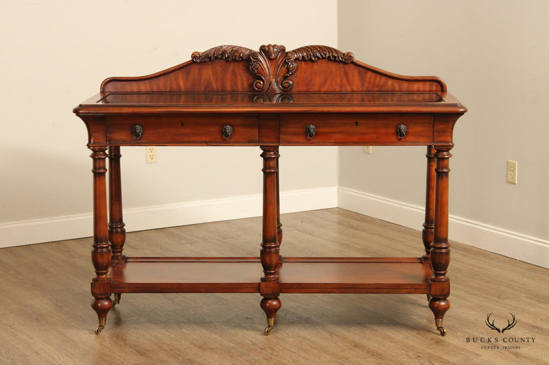 Thomasville Ernest Hemingway Collection Carved Mahogany Console Table