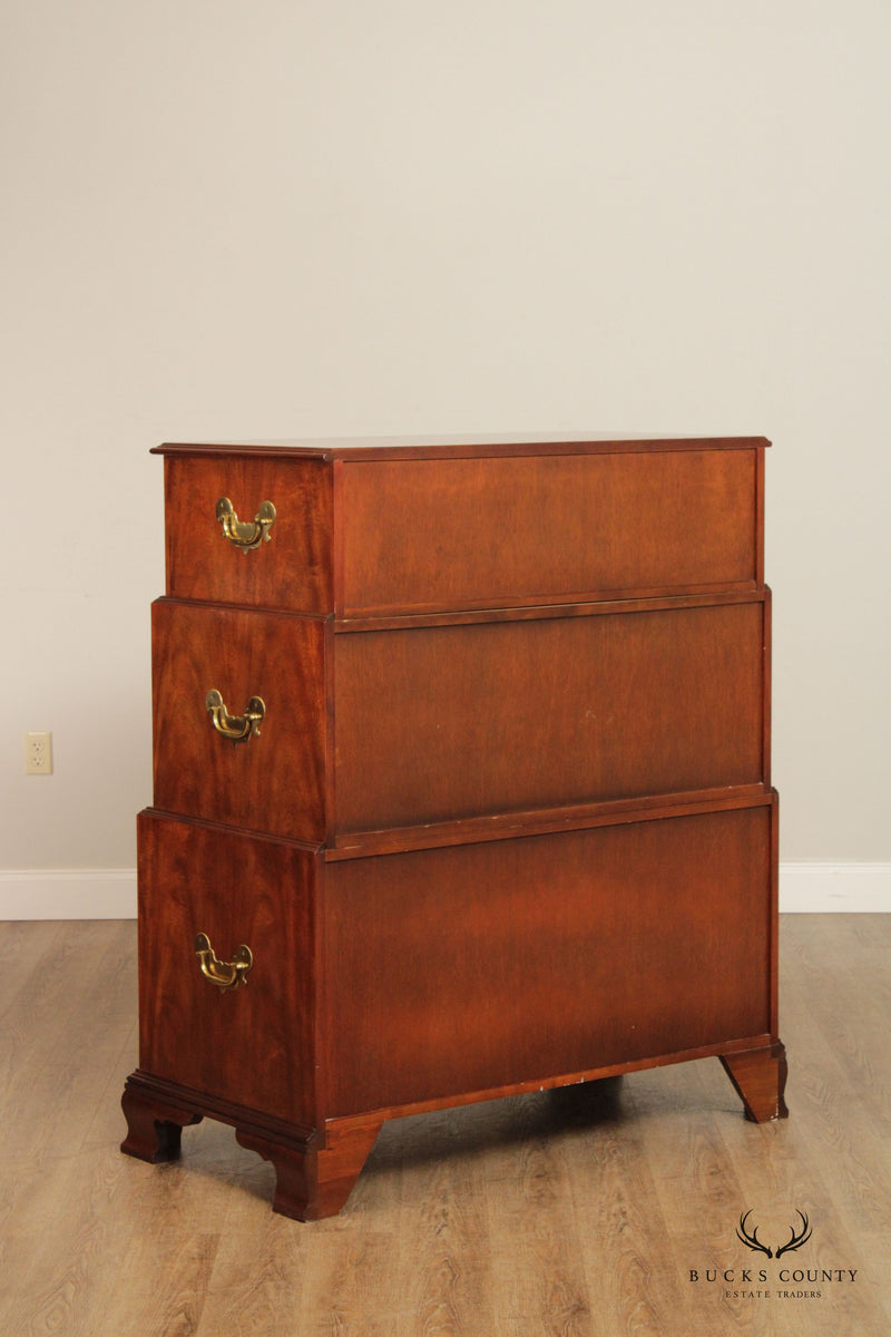 Baker Historic Charleston Reproductions Chippendale Style Triple Chest on Chest