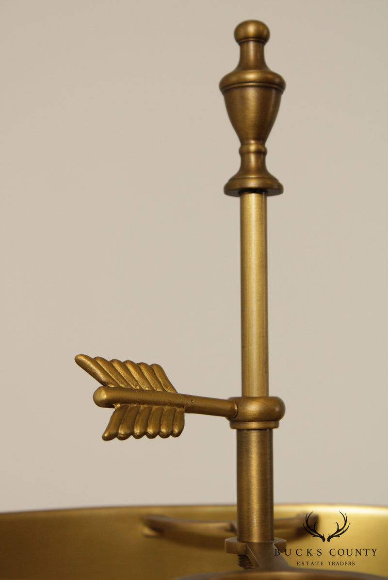 Regency Neoclassical Style Brass Bouillotte Table Lamp