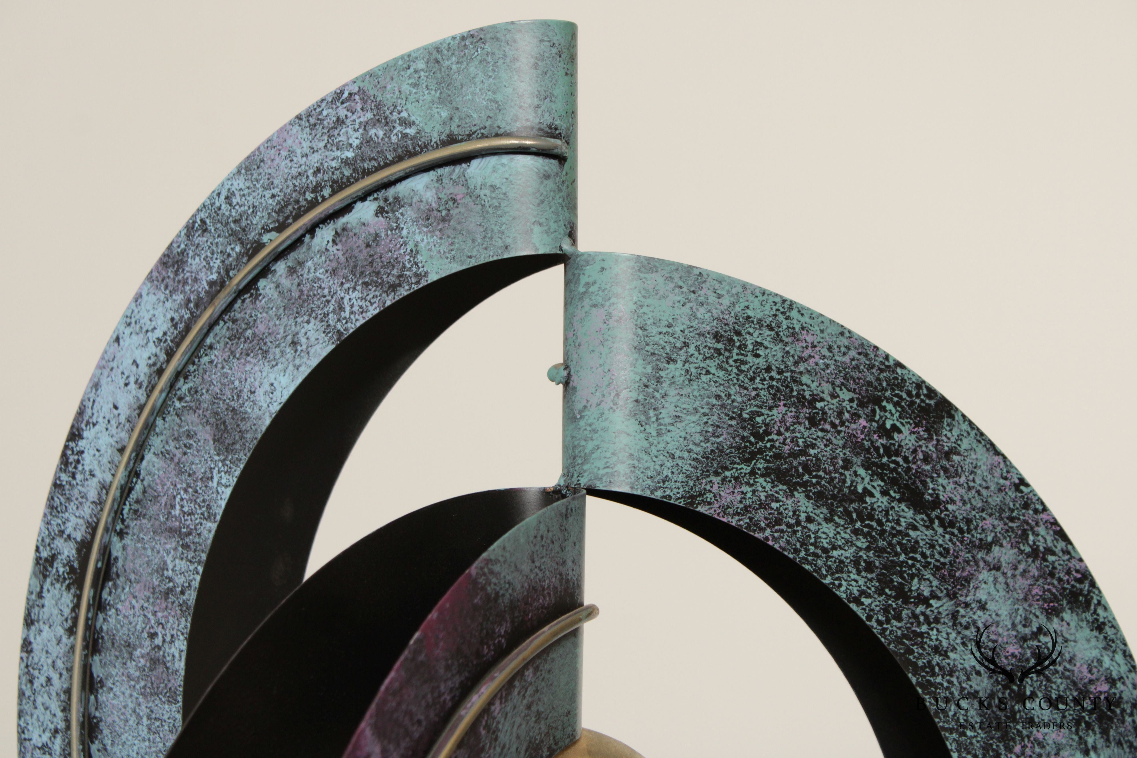 Curtis Jere Postmodern Circular Geometric Sculpture