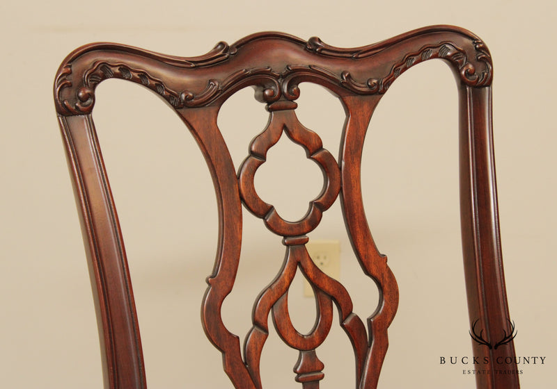 Henkel Harris Chippendale Style Mahogany Side Chair
