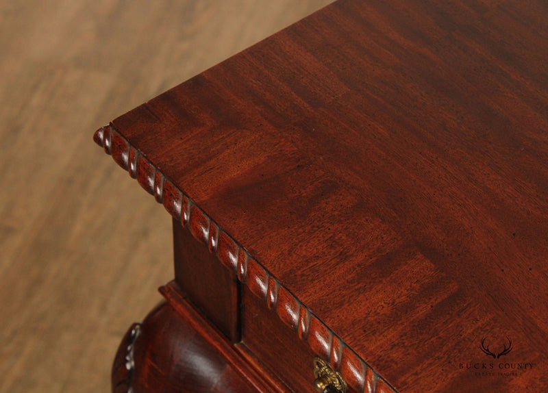 Century Furniture Georgian Style Mahogany Two-Drawer Console Table
