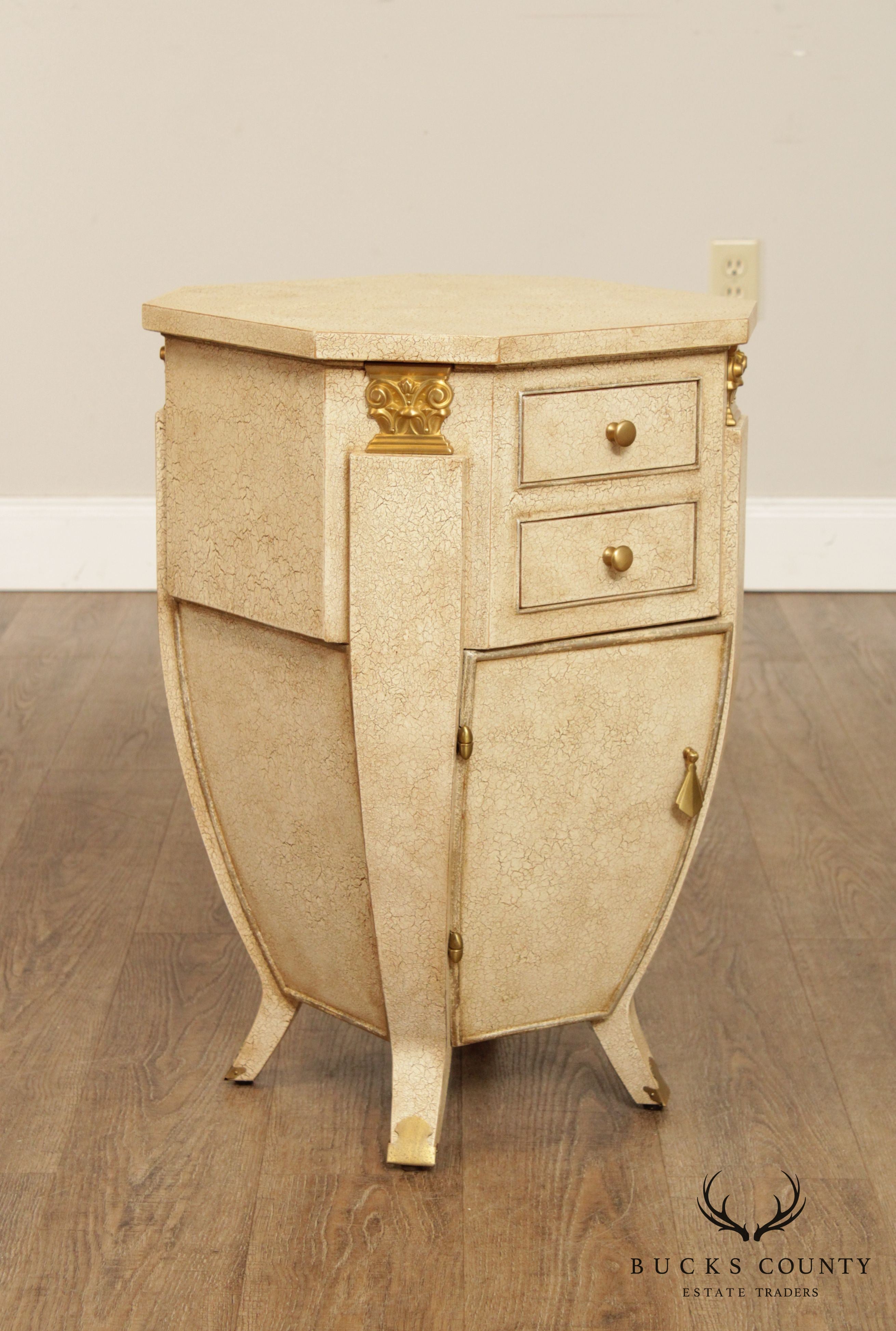 William Switzer Art Deco Style Bombe Nightstand