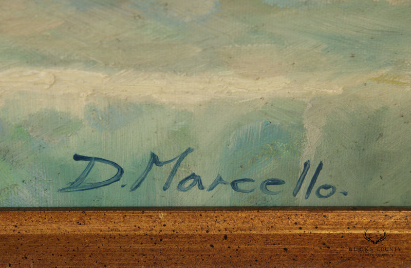 20th C. Floral Still Life Oil Painting, Signed 'D. Marcello'