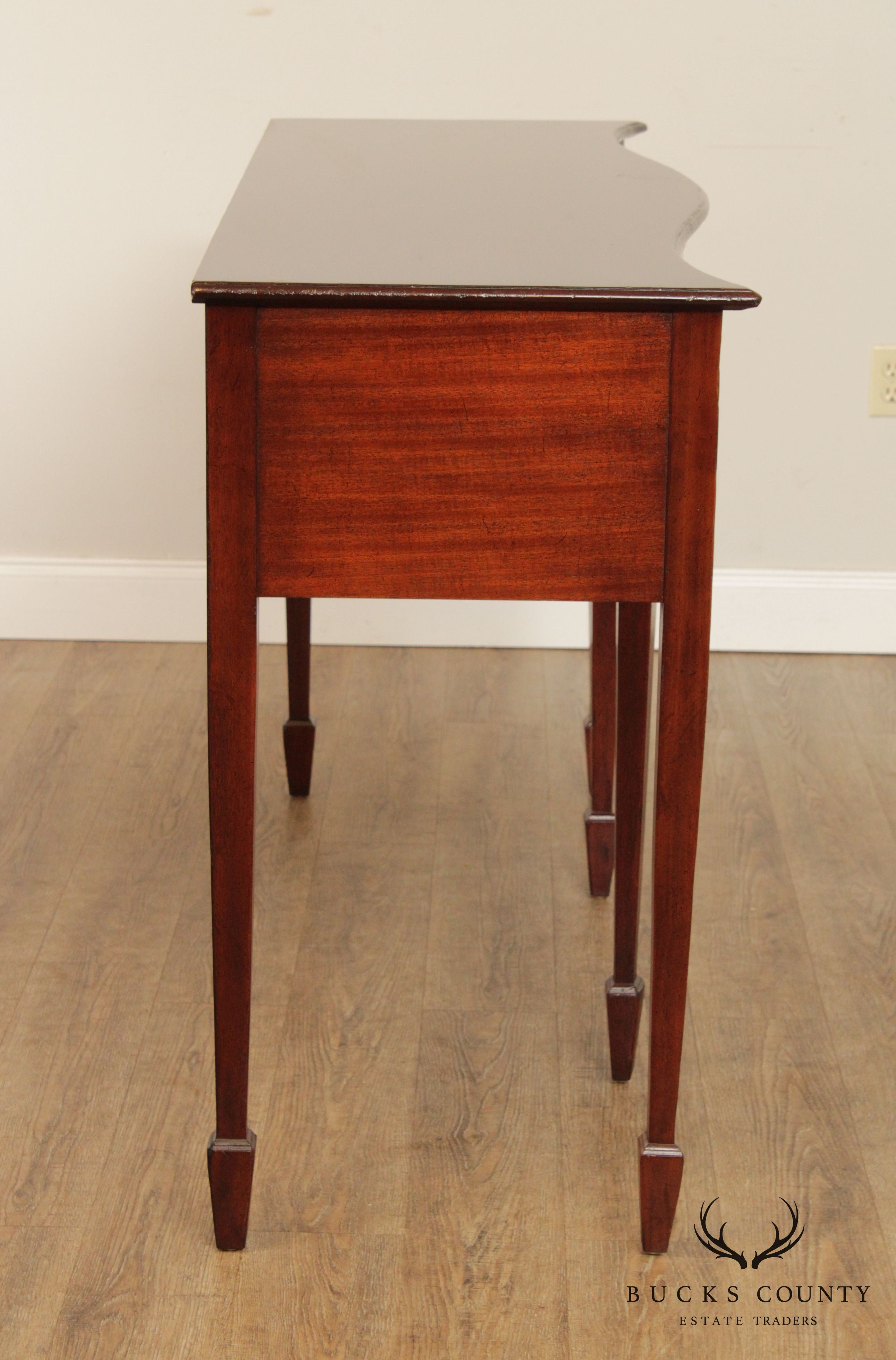 Wright Table Company Federal Style Mahogany Sideboard Console Table