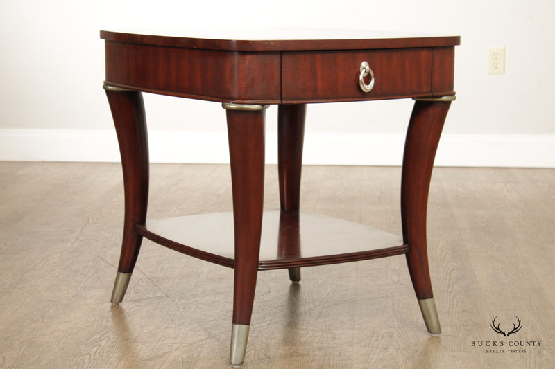 Thomasville 'Bogart' Art Deco Style One-Drawer Side Table