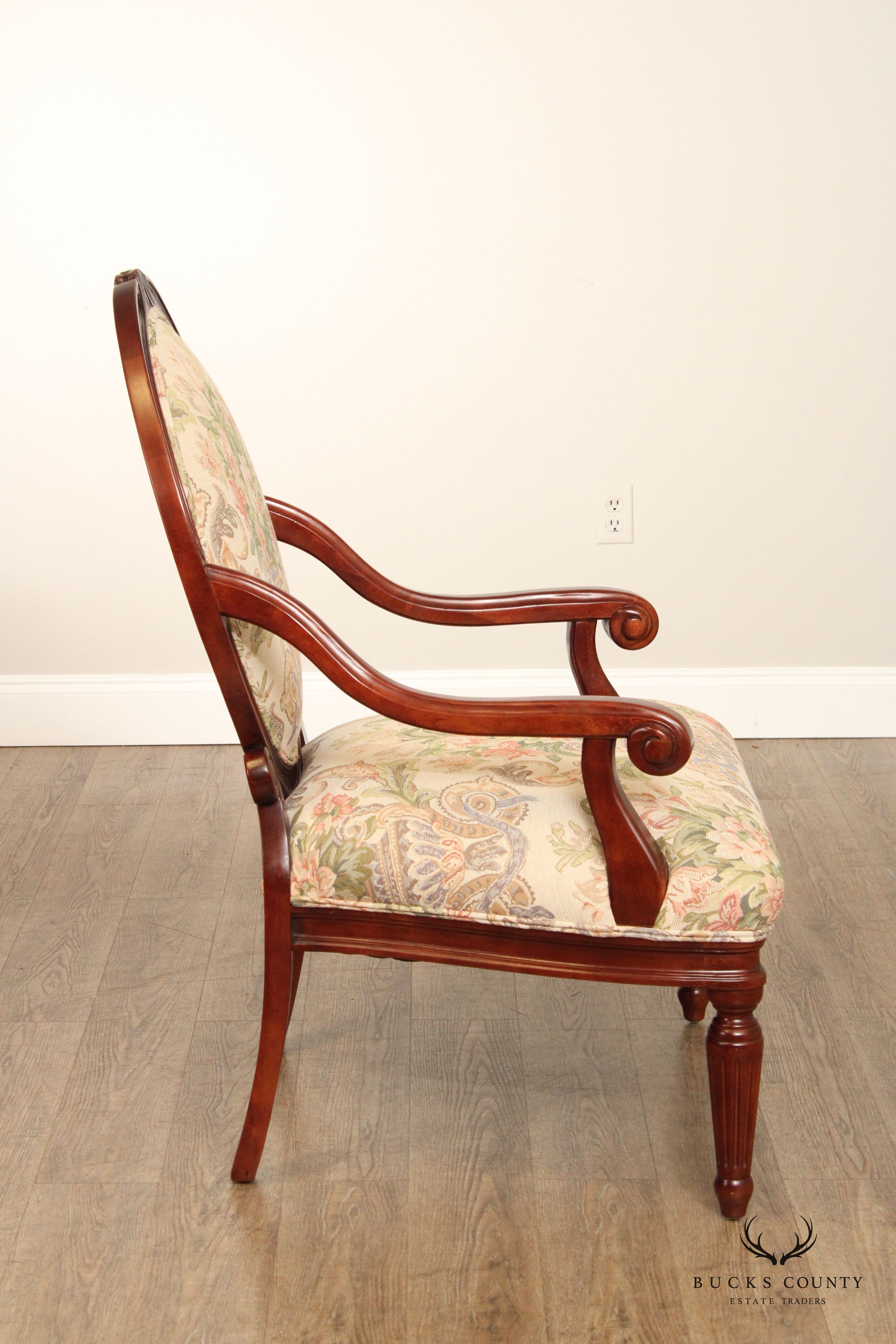 French Louis XVI Style Arm Chair