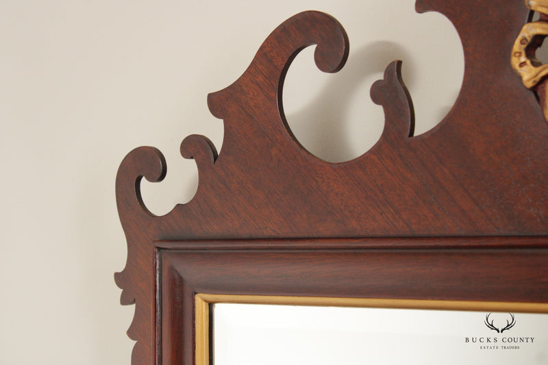 Drexel Heritage '18th Century Classics' Chippendale Style Mahogany Wall Mirror