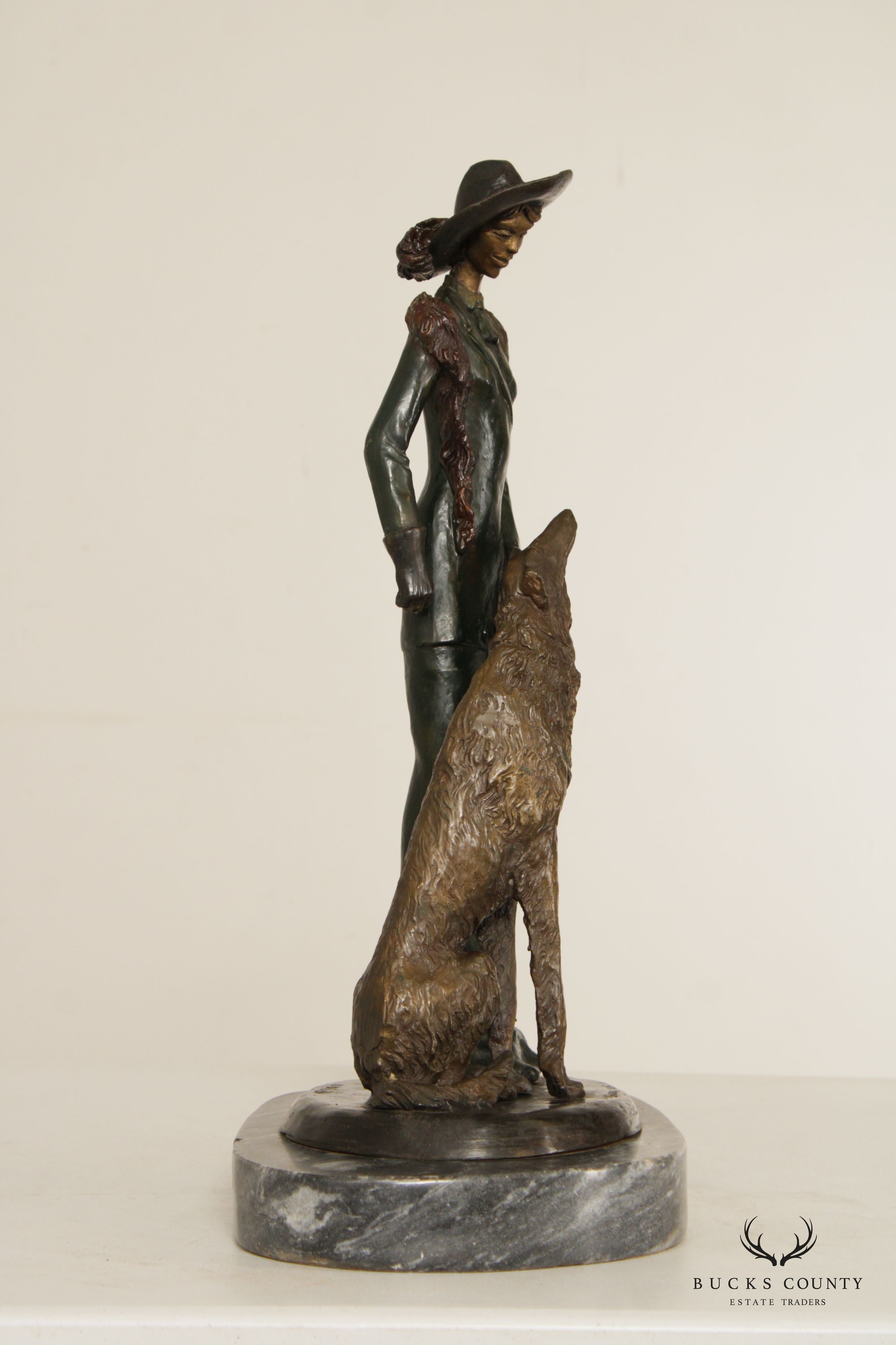 Art Deco Style 'The Walk' Bronze Sculpture, After Demétre Chiparus