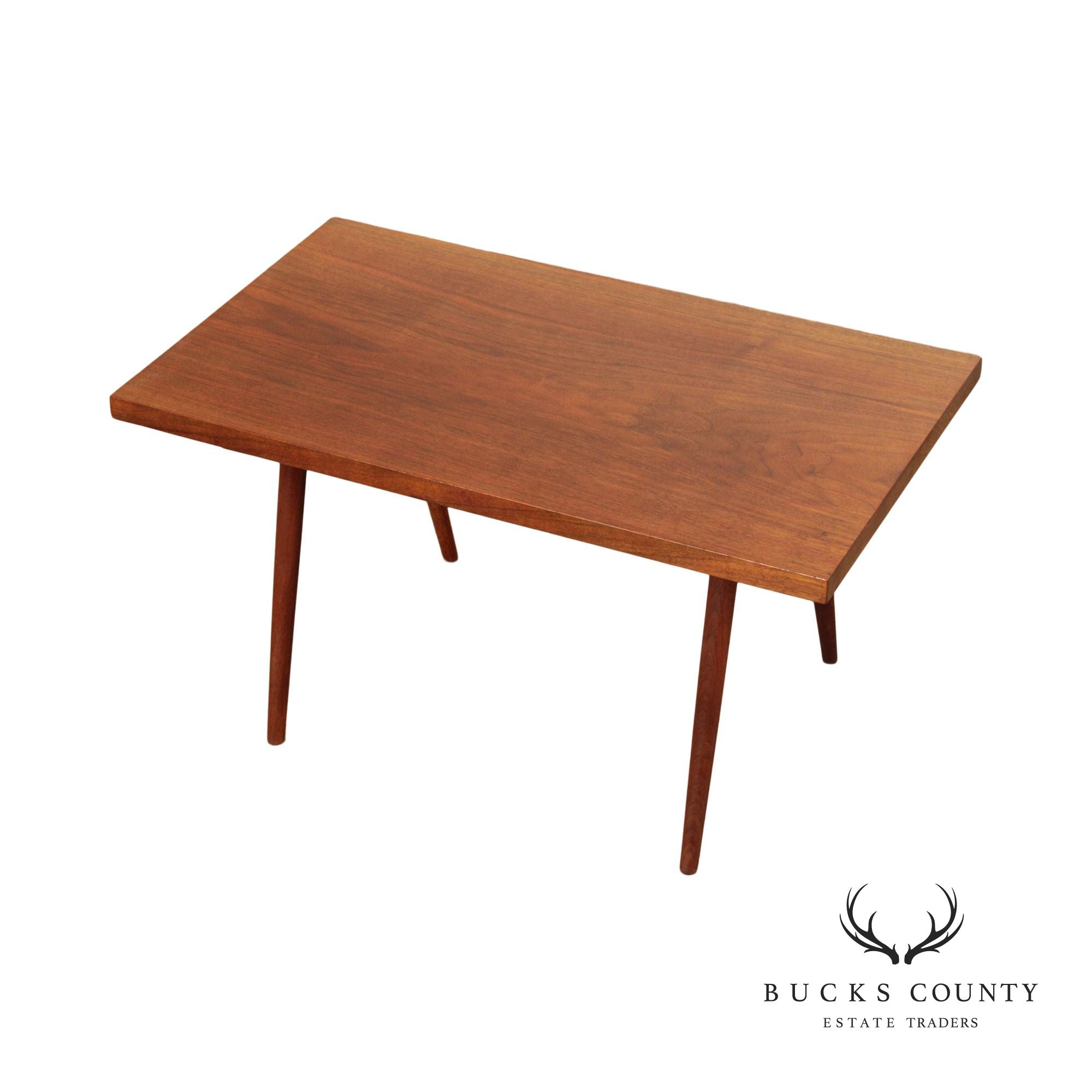 New Hope School Mid Century Walnut Coffee Table