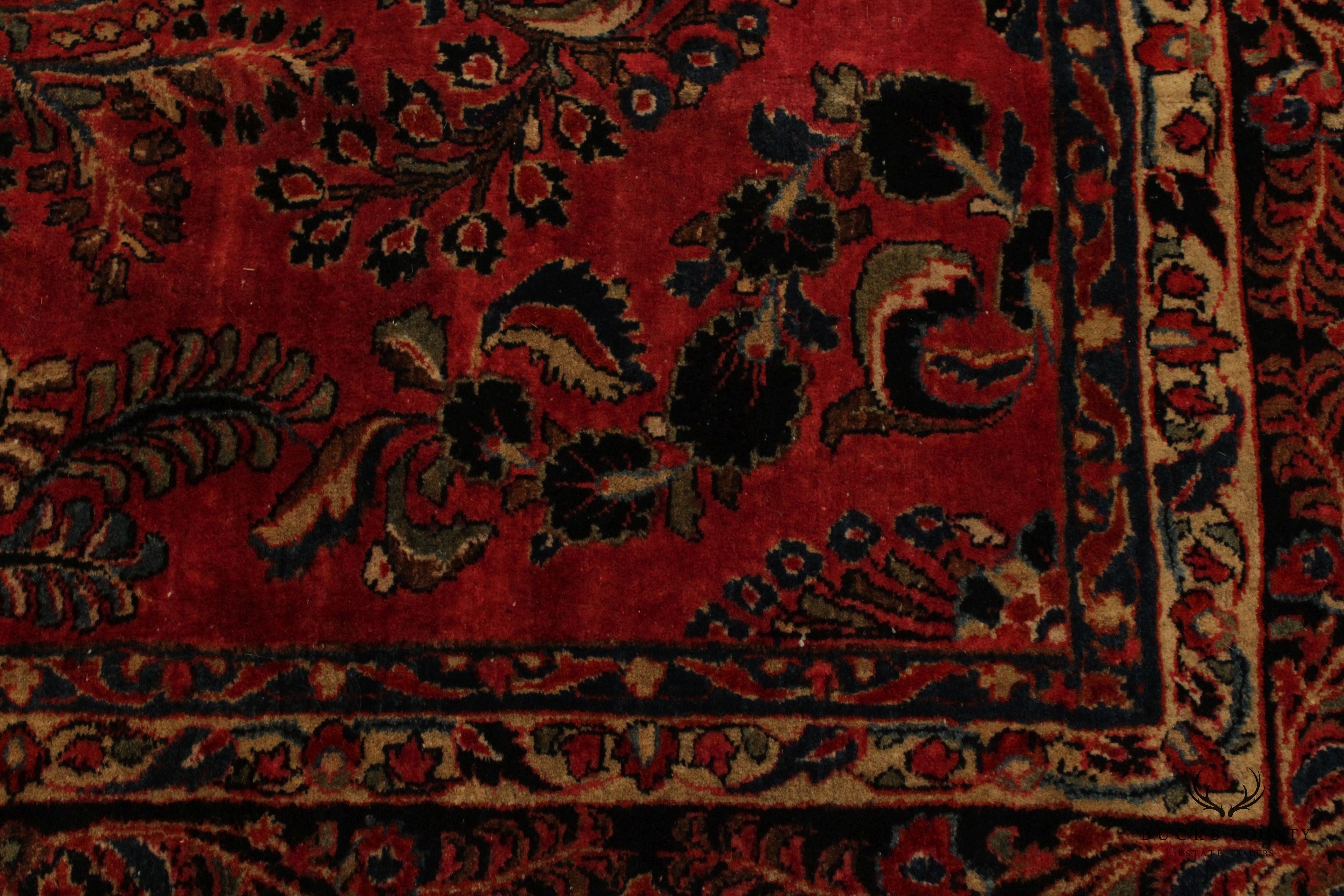 Quality Hand Tied Persian Sarouk Area Rug, 12' x 9'