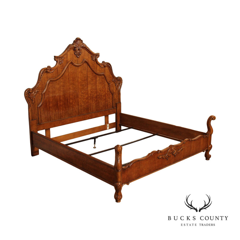 Century Coeur De France French Style Carved King Size Bed Frame