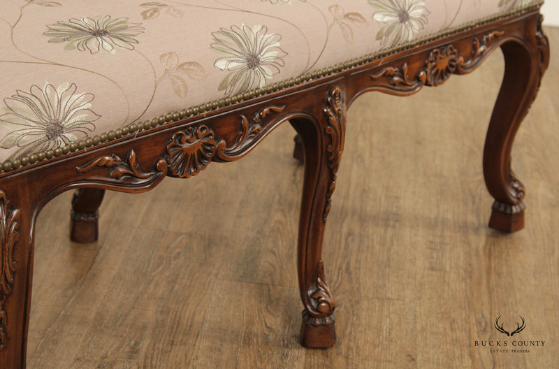 Karges French Louis XV Style Upholstered Window Bench