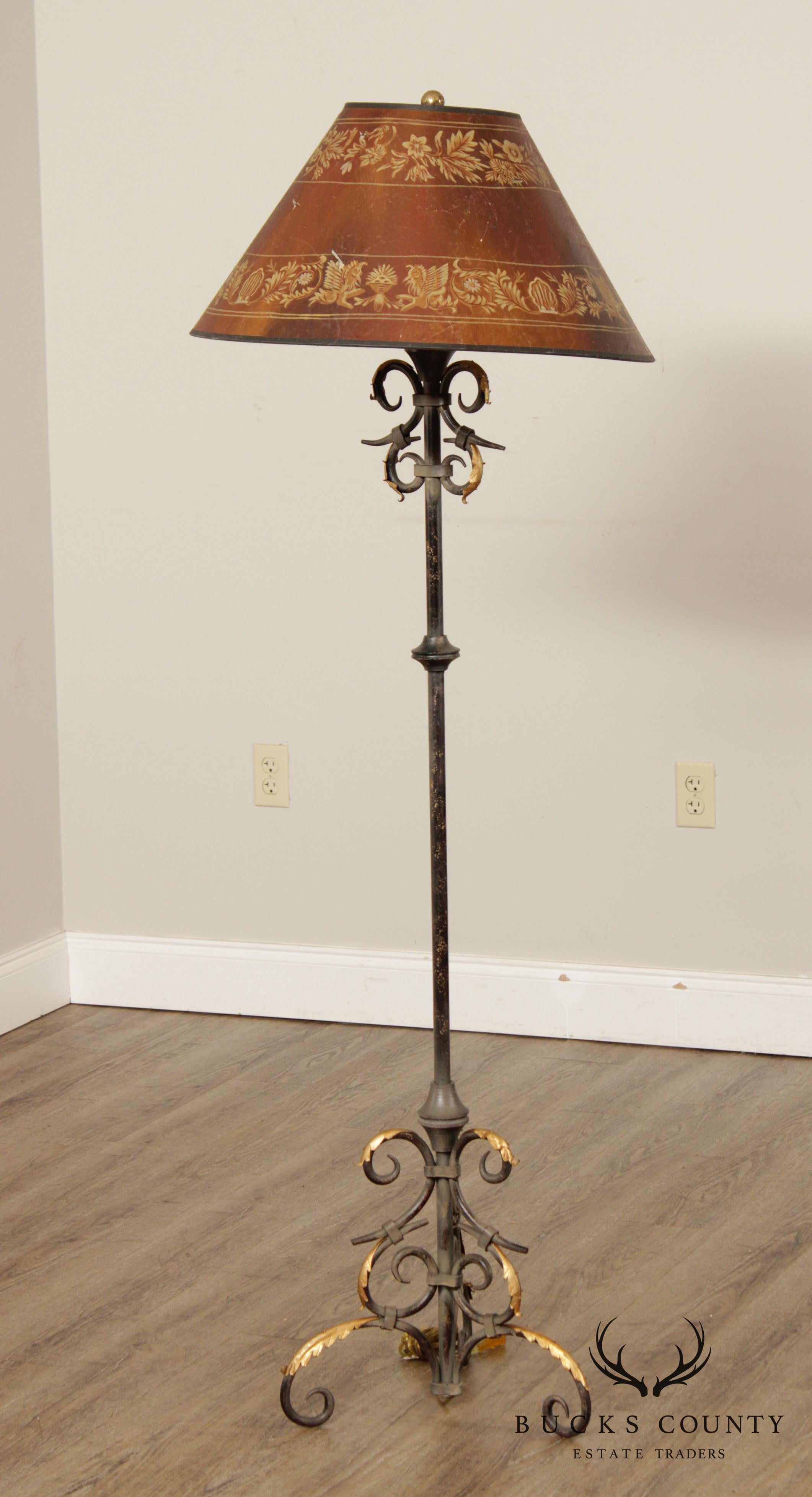 Jene's Collection Quality Wrought Iron Floor Lamp