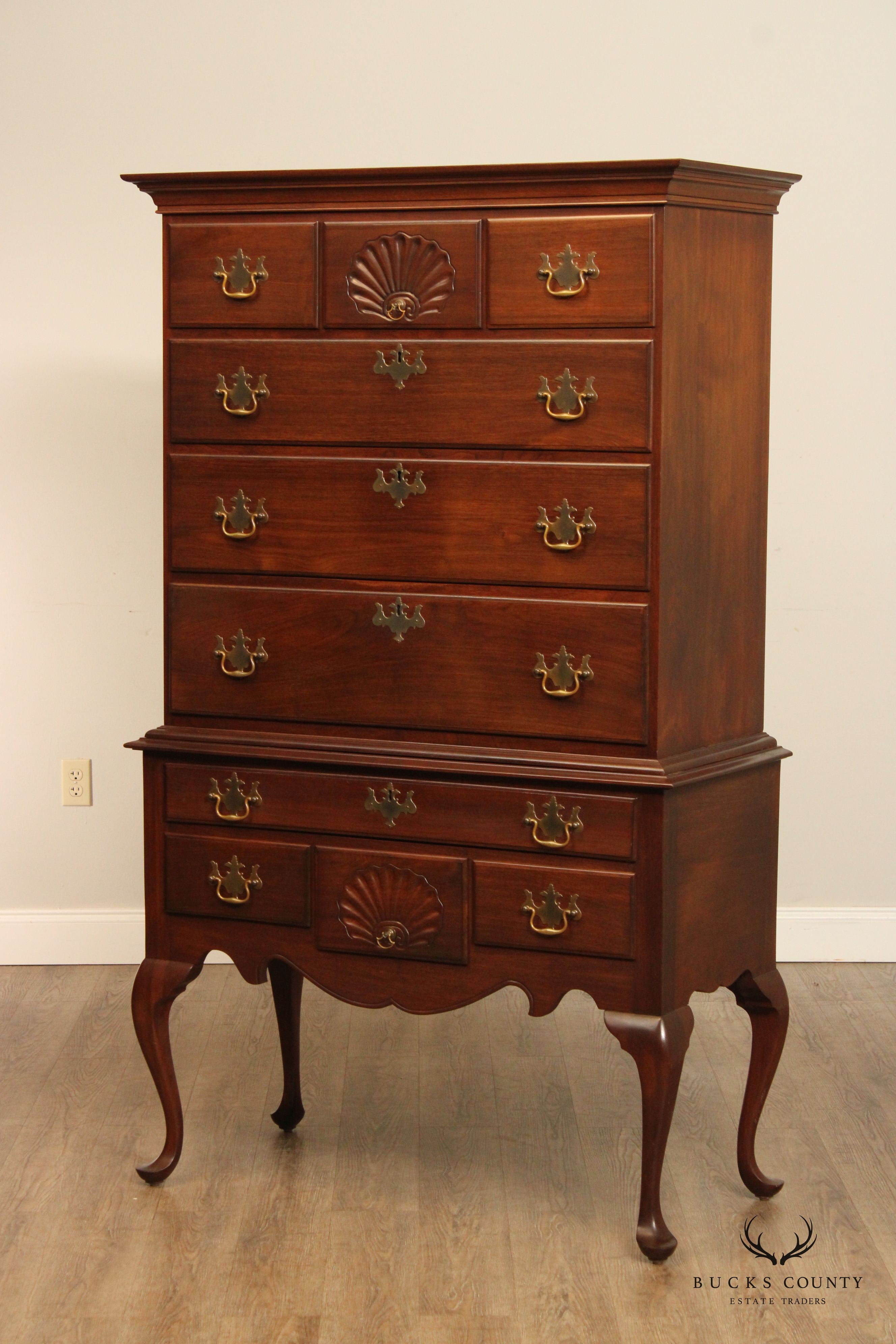 Alvin Rothenberger Bench Made Queen Anne Style Mahogany Highboy