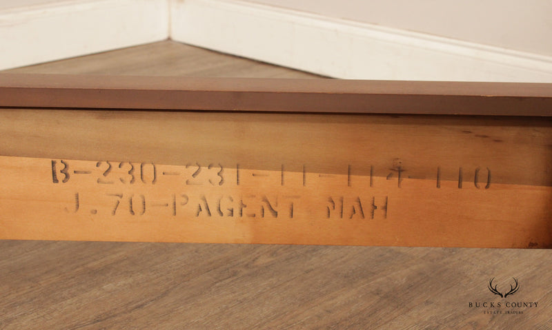 Mid Century Modern Full Size Walnut Bed Frame