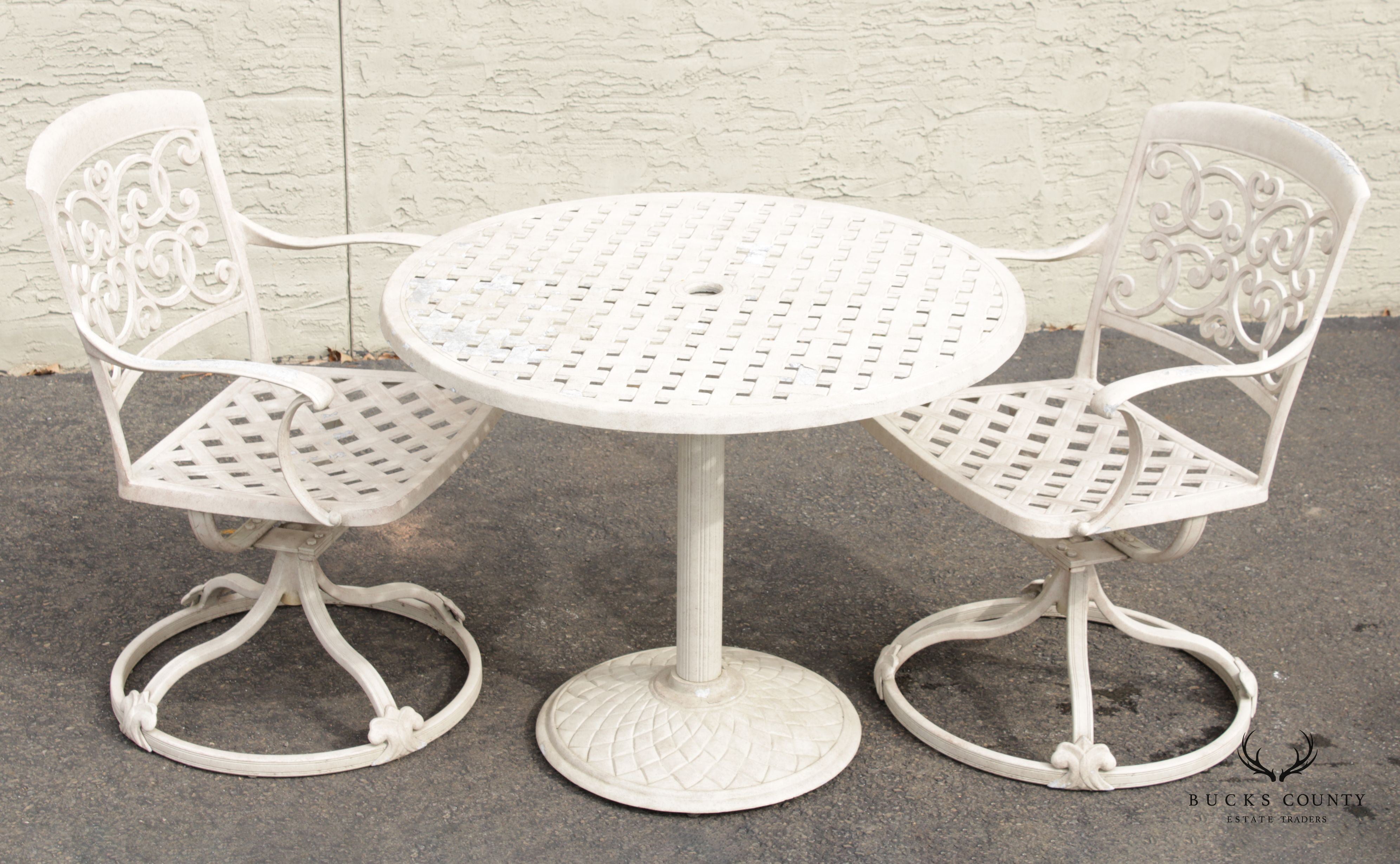 Vintage Hanover Garden Patio Cast Aluminum Bistro Set