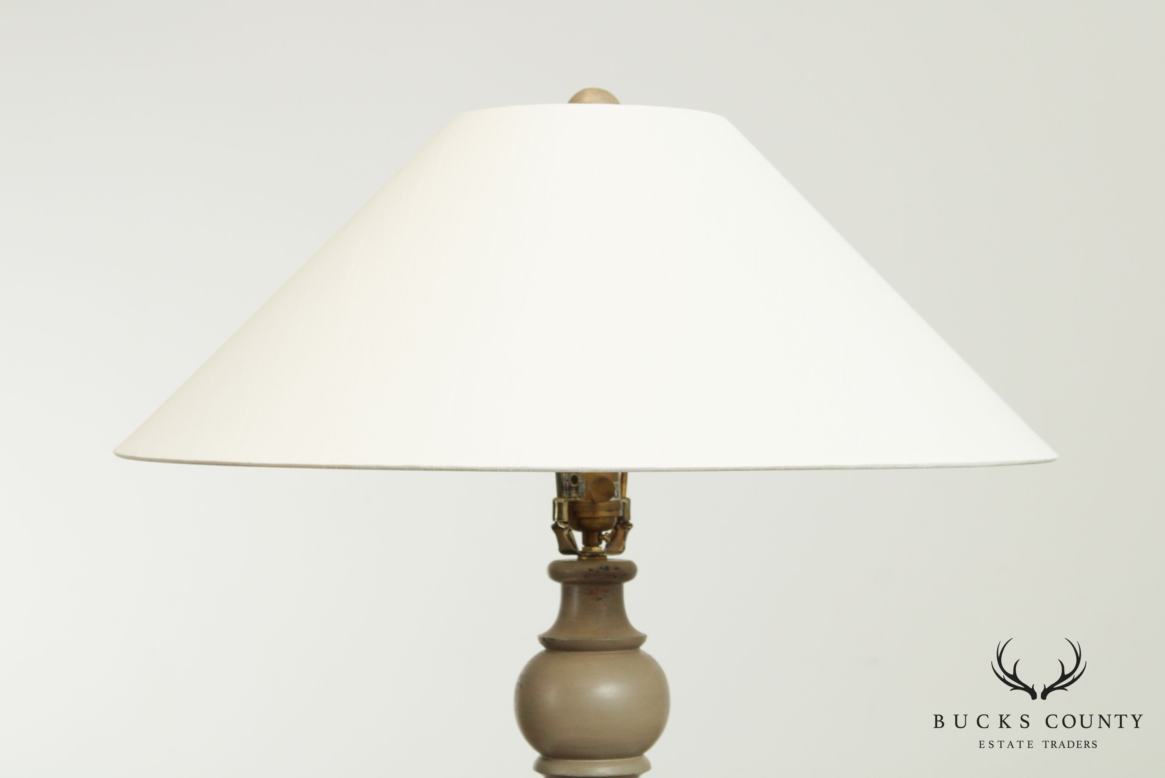 Contemporary Painted Column Table Lamp