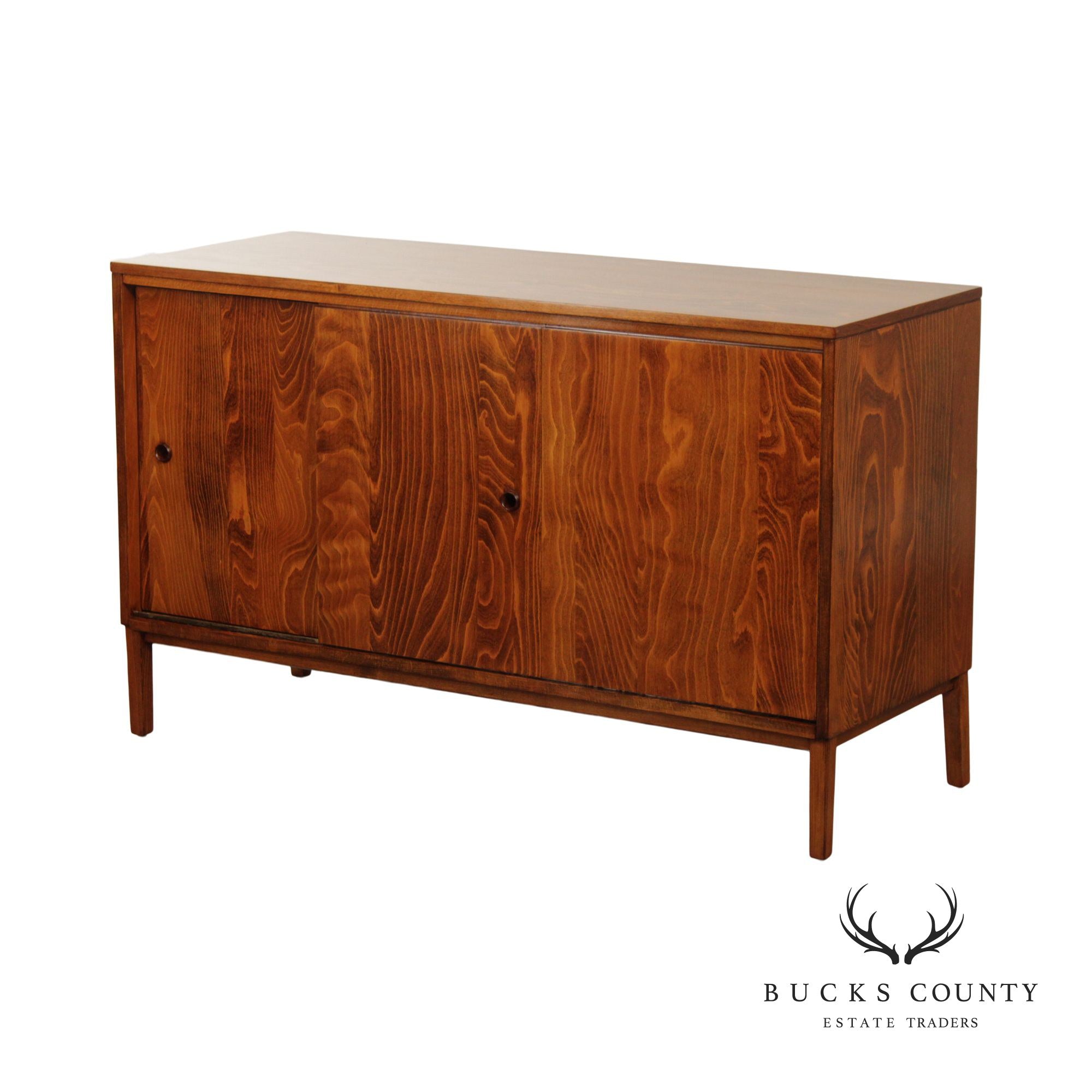 Paul McCobb Mid Century Modern Sliding Door Sideboard Credenza