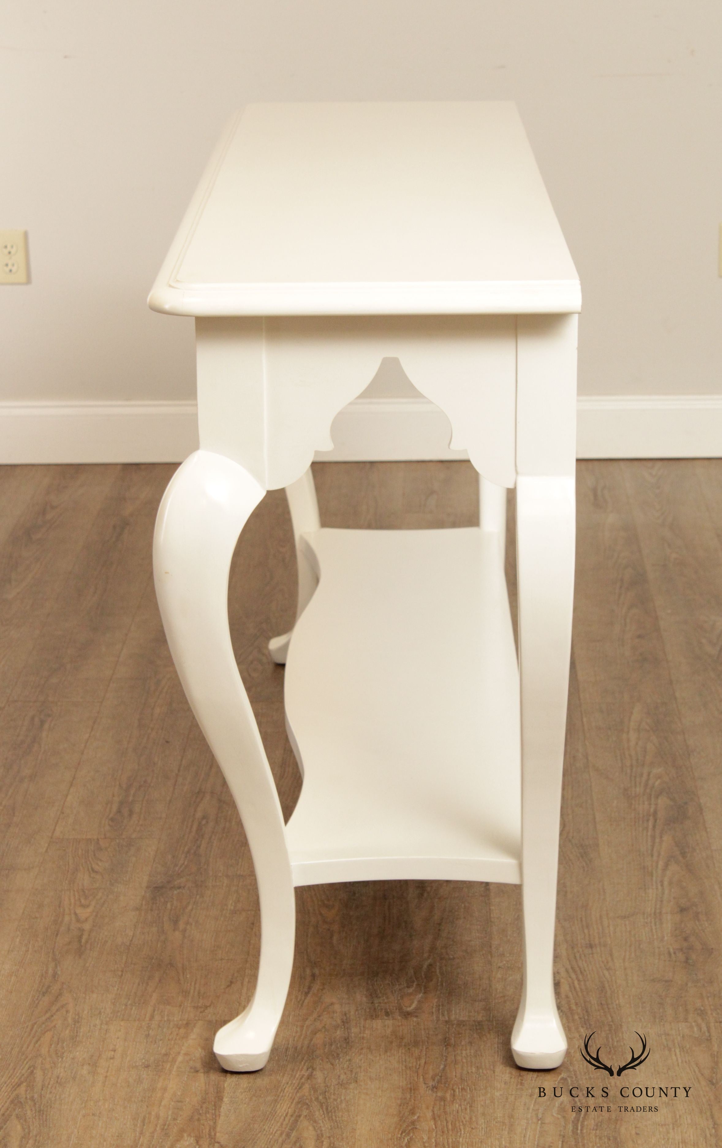 Tommy Bahama 'Gunners Reef' White Painted Two Tier Console Table