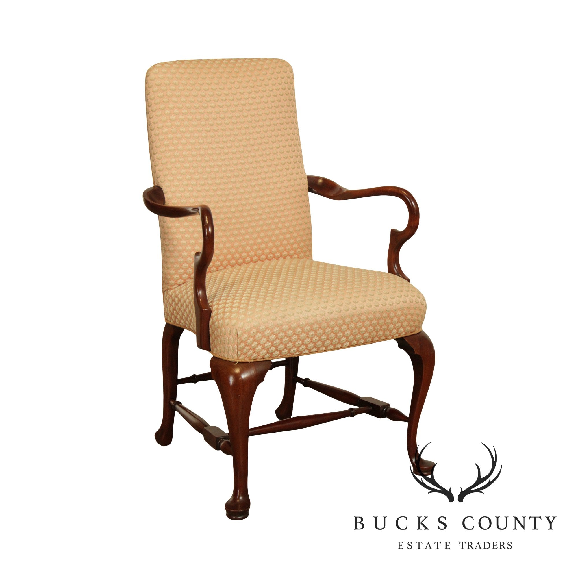 Southwood Mahogany Queen Anne Style Armchair