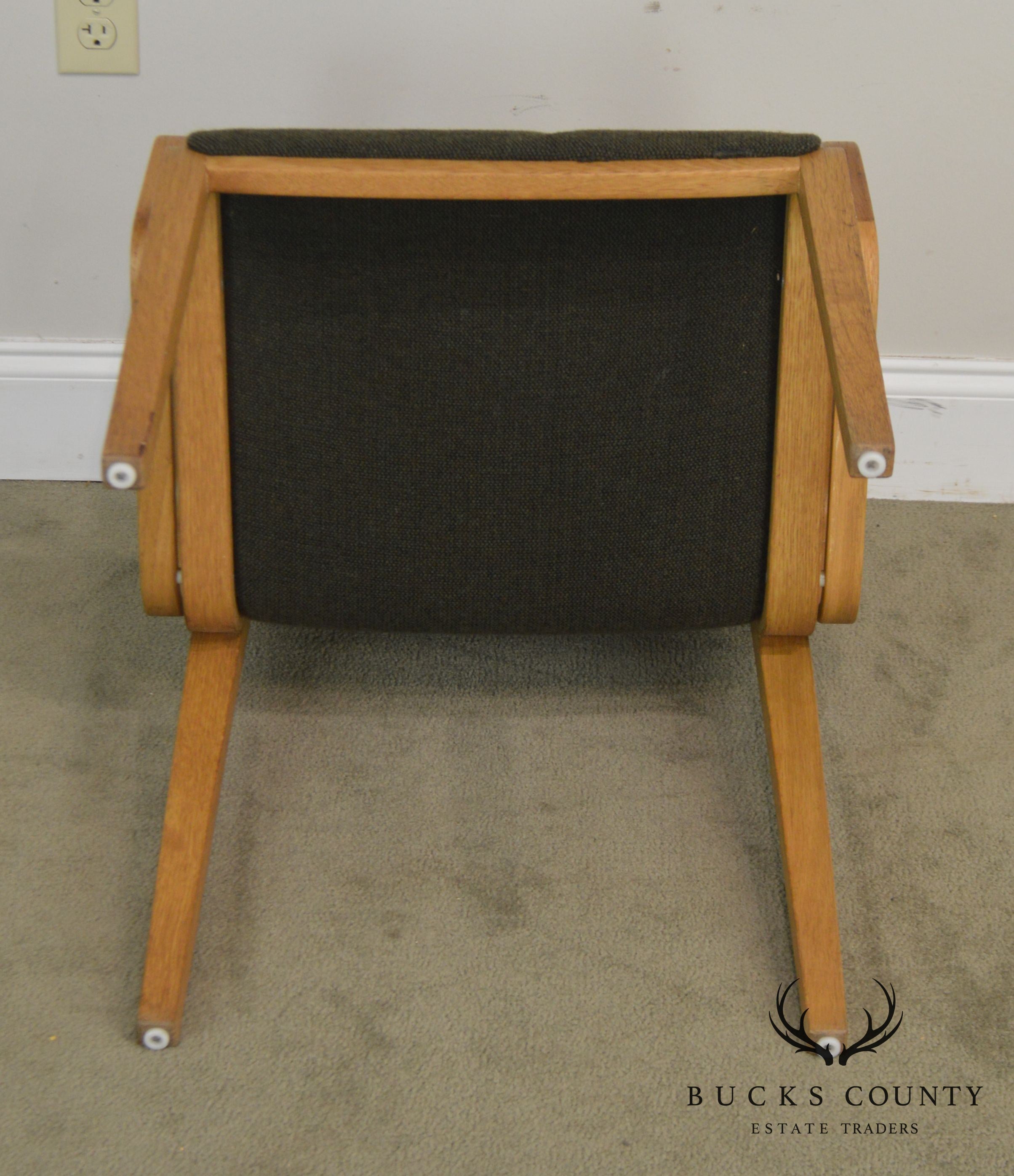 Knoll Bill Stephans Mid Century Modern Bent Wood Arm Chair