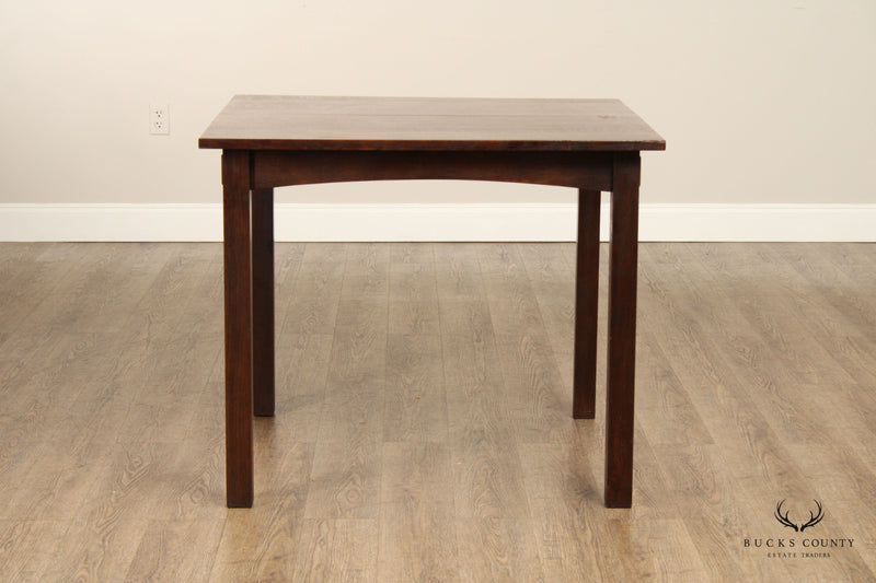 Stickley Mission Collection Square Oak Breakfast Table