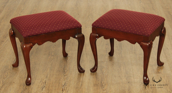 Pennsylvania House Queen Anne Cherry Pair of Stools