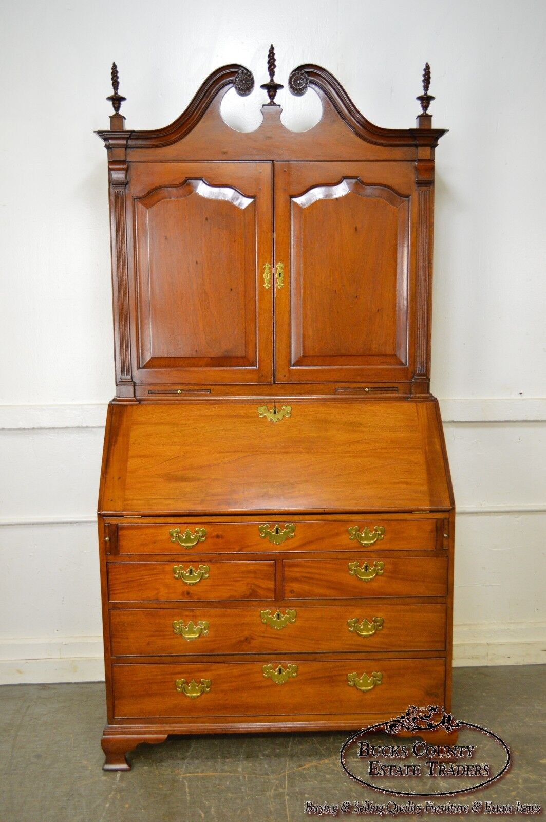 Chippendale Style 18th Century Mahogany Secretary Desk