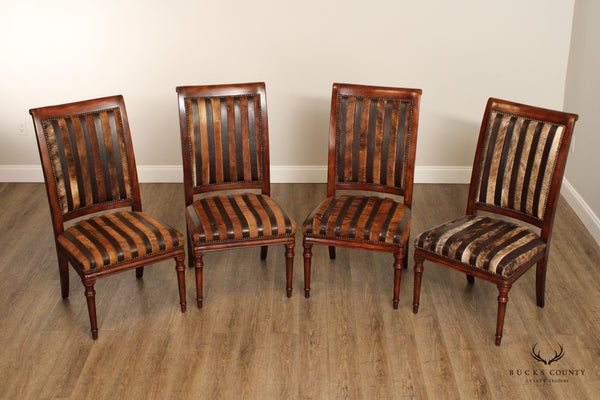 Theodore Alexander English Regency Style Set of Four Side Dining Chairs