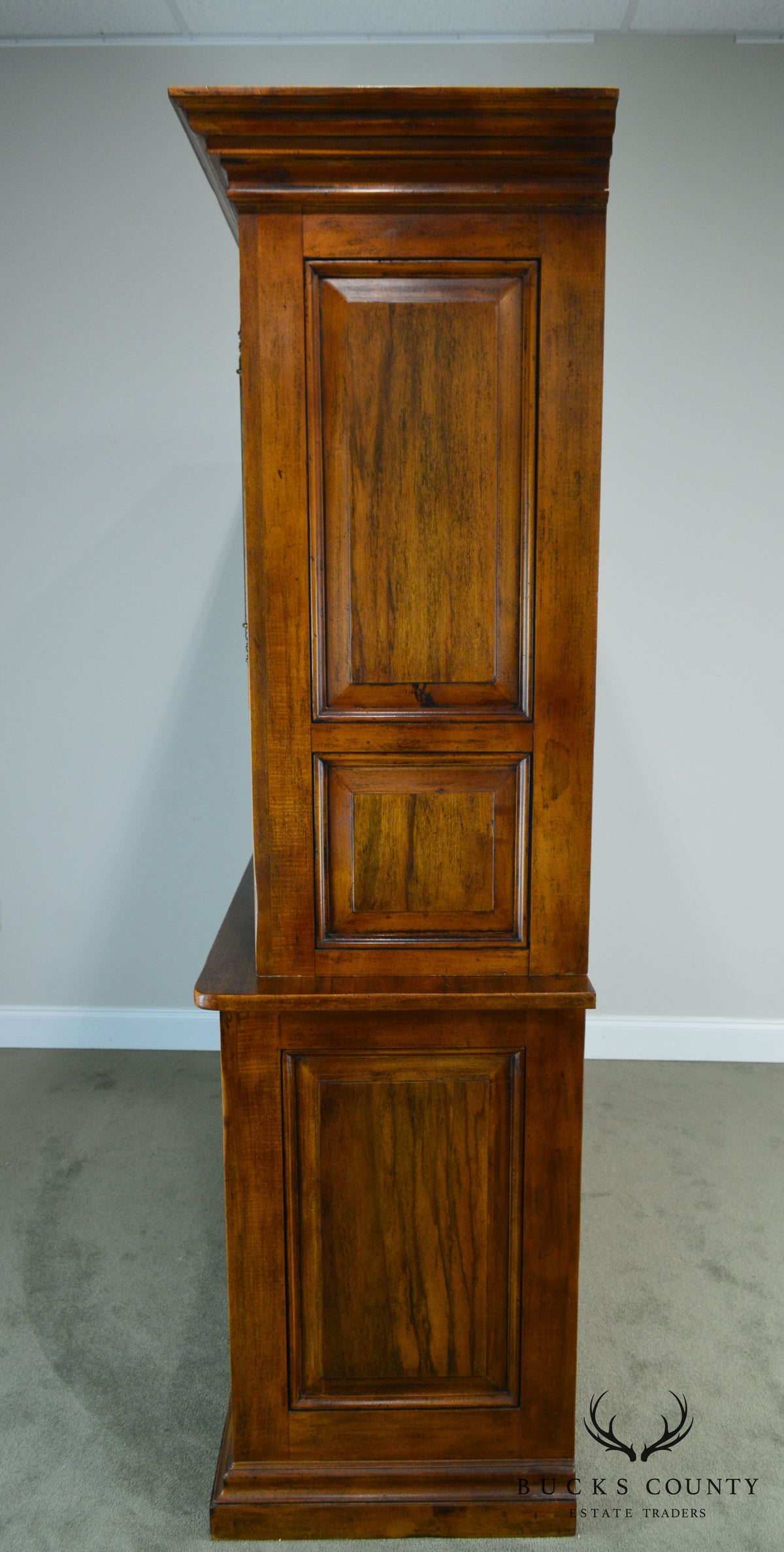 Italian Walnut Large Stepback Cupboard