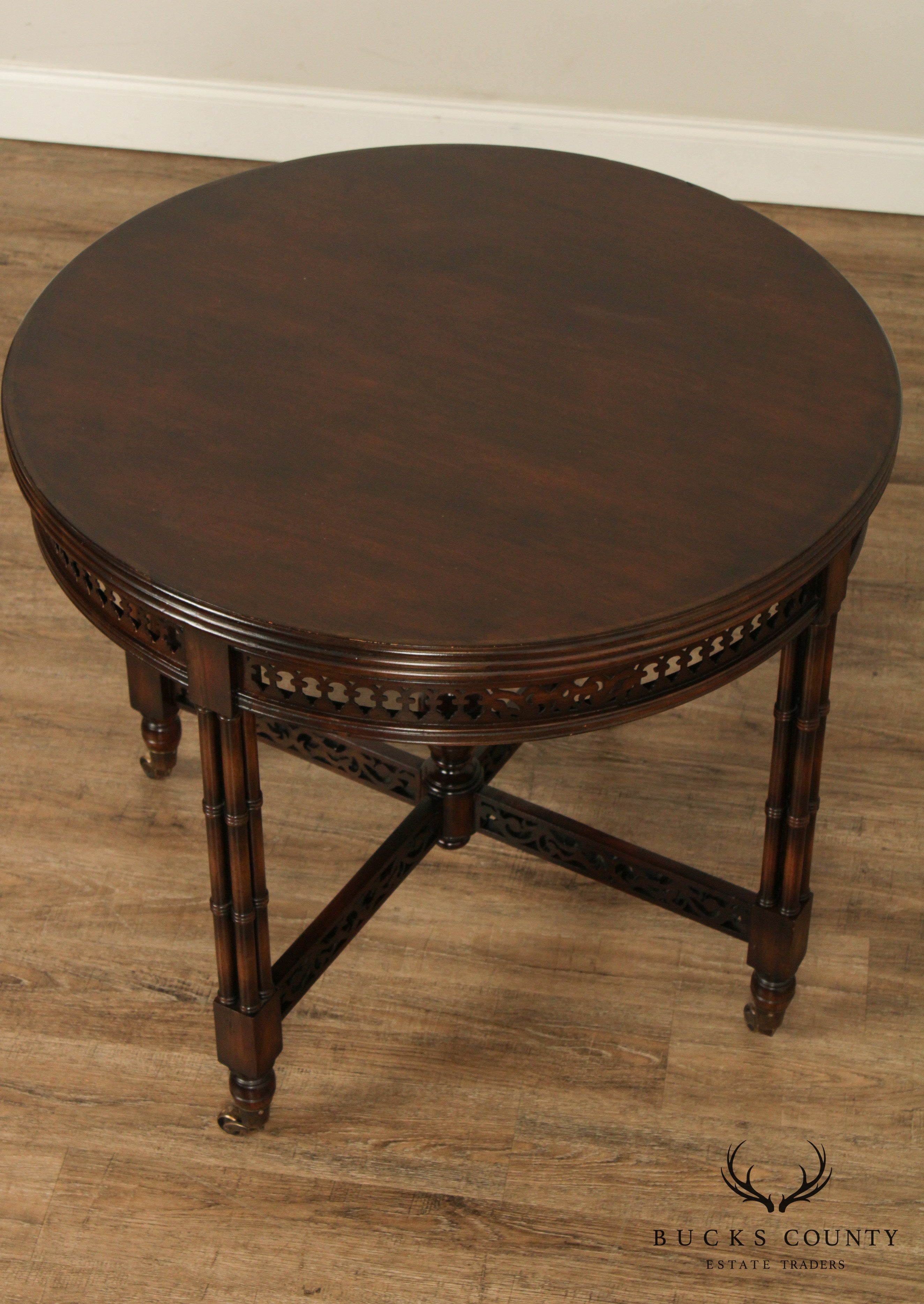 Banks Coldstone By Sarreid Ltd. Regency Style Round Center Table