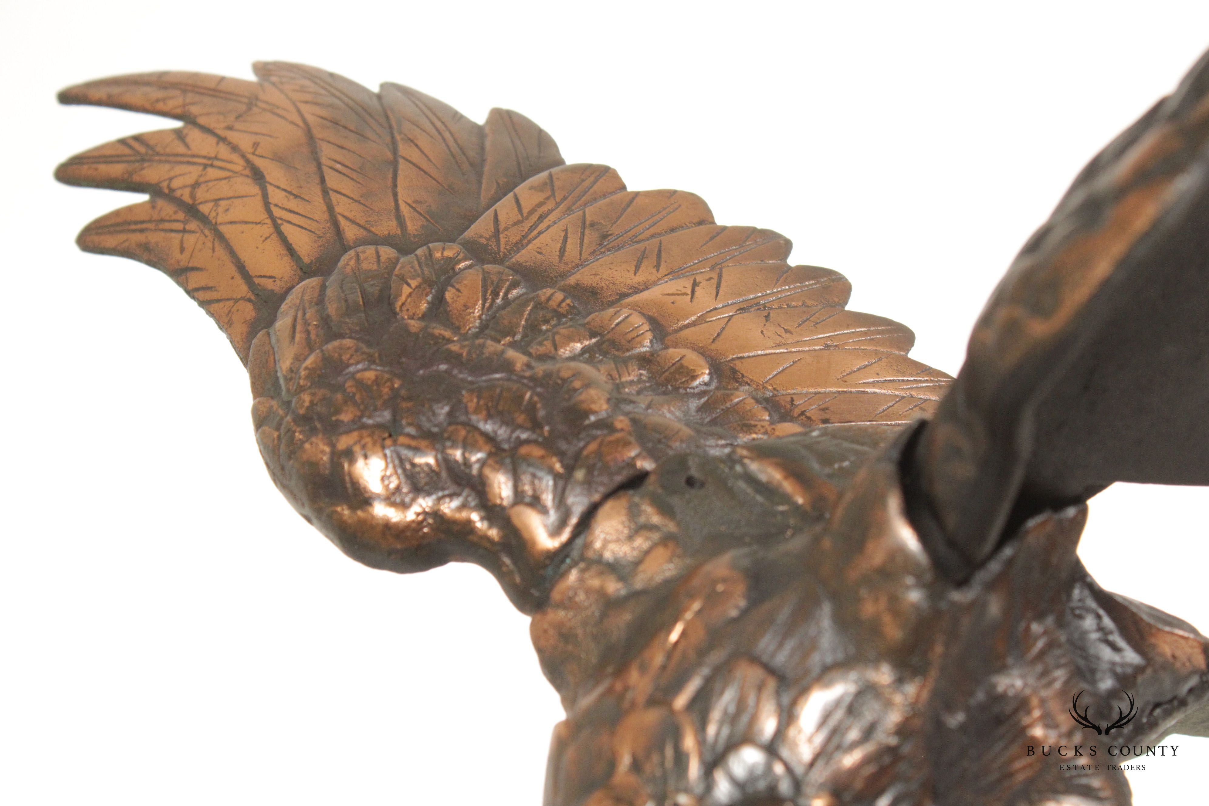 Quality Cast Iron Eagle Sculpture