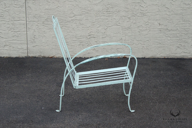 Salterini 'Mt. Vernon' Pair of Wrought Iron Outdoor Patio Chairs