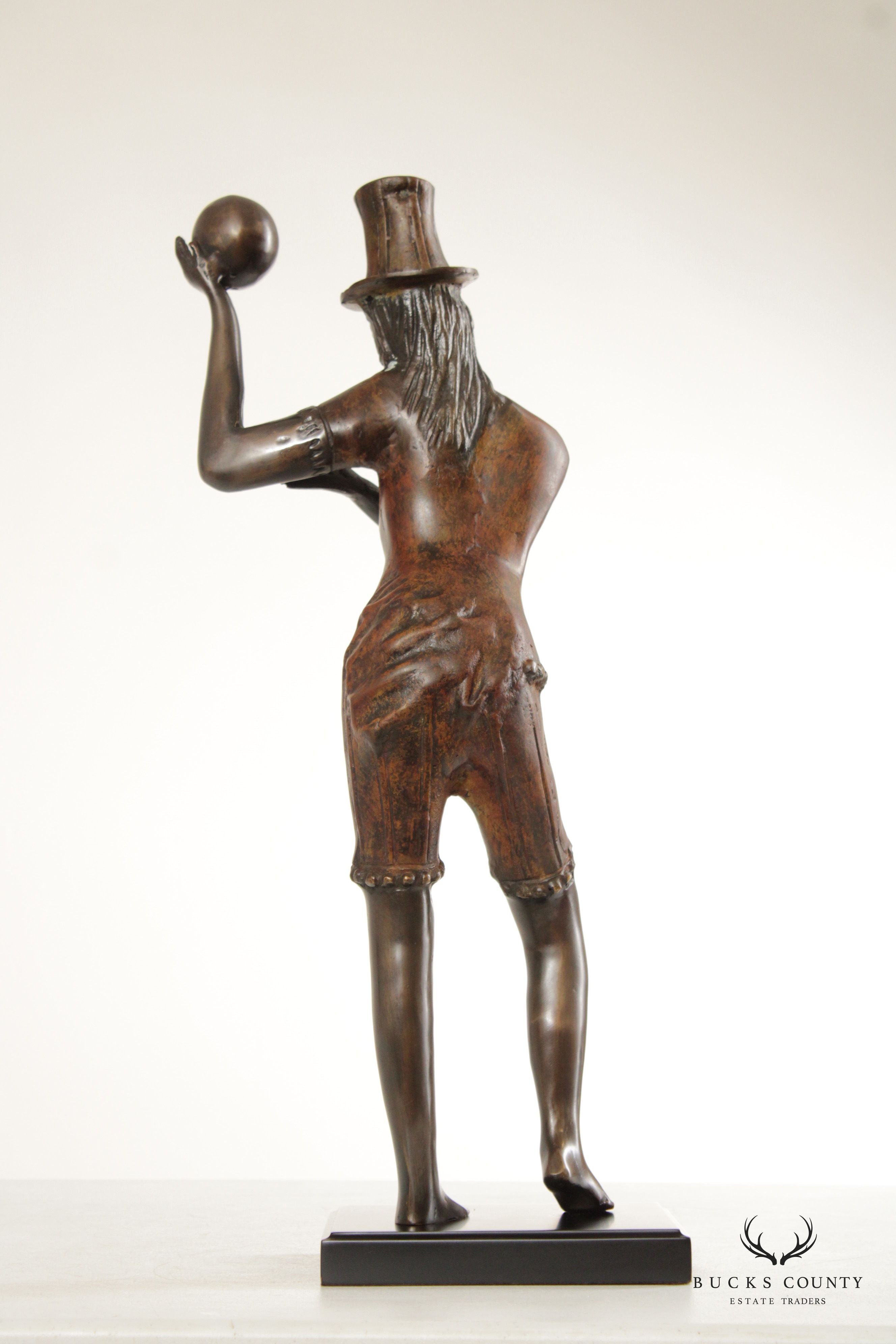 Art Deco Style Figural Bronze Decorative Statue