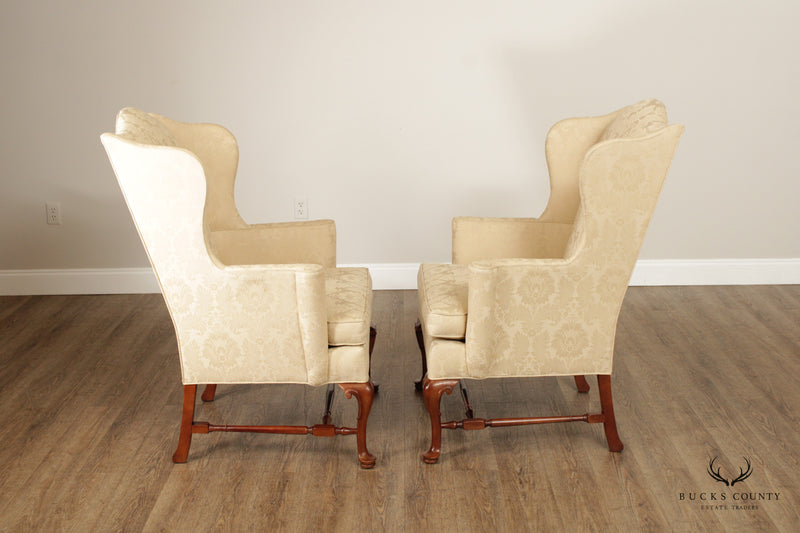 Southwood Queen Anne Style Pair of Wing Chairs