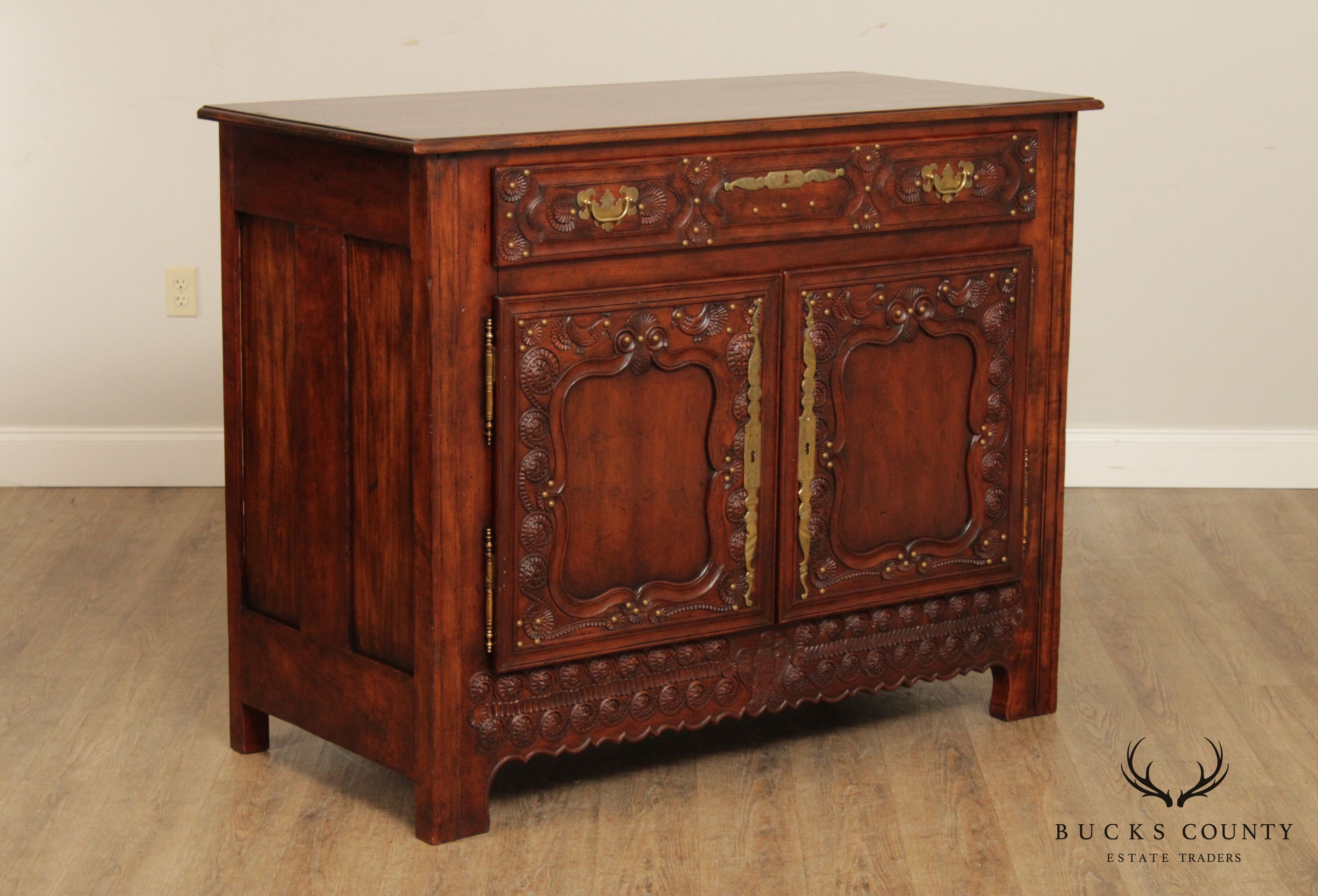 French Country Style Custom Quality Buffet Server Cabinet