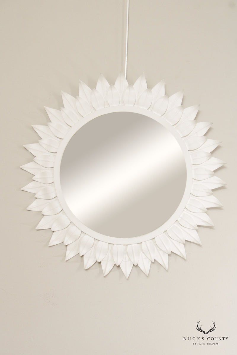 Currey & Company Enameled Steel Sunburst Wall Mirror