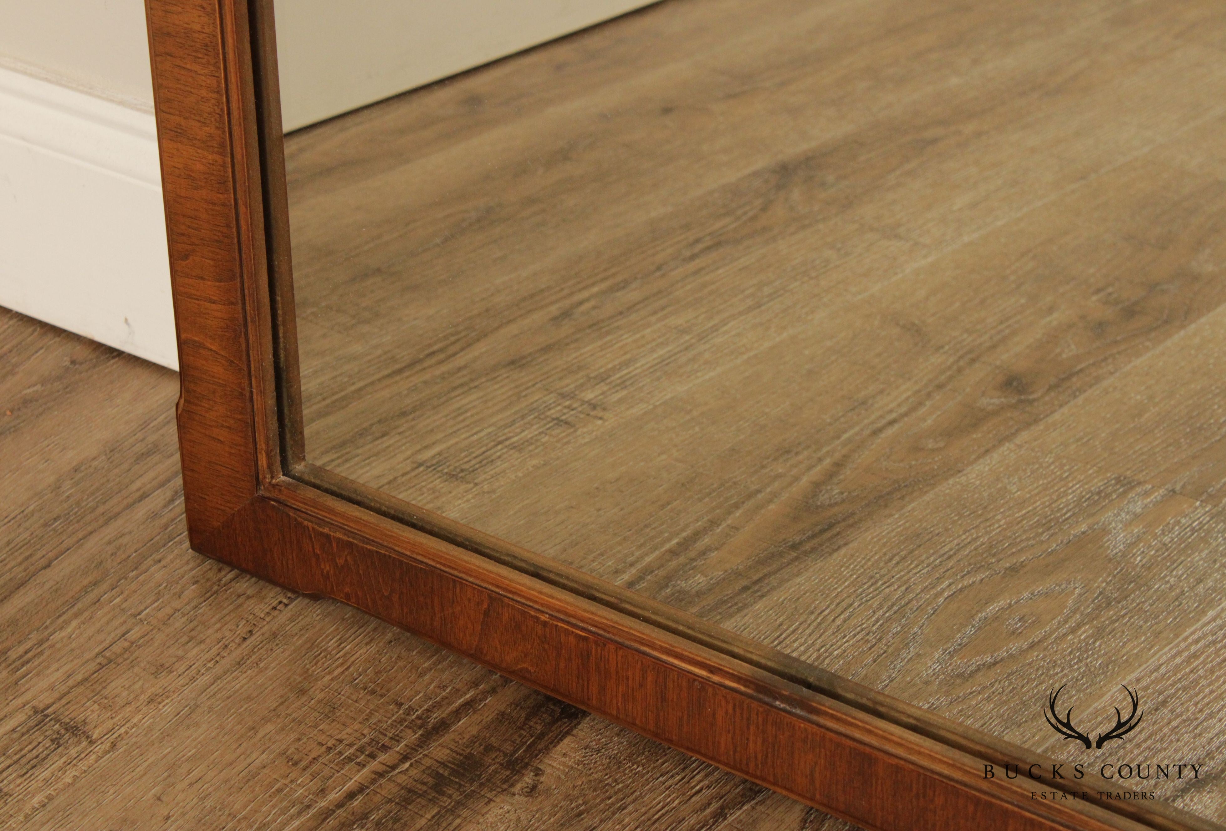 Mid Century Modern Vintage Walnut Wall Mirror