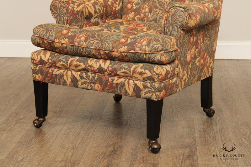 Cabot Wrenn Set Of Four Custom Upholstered Club Chairs
