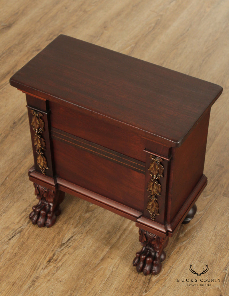American Empire Mahogany Cellarette or Storage Chest