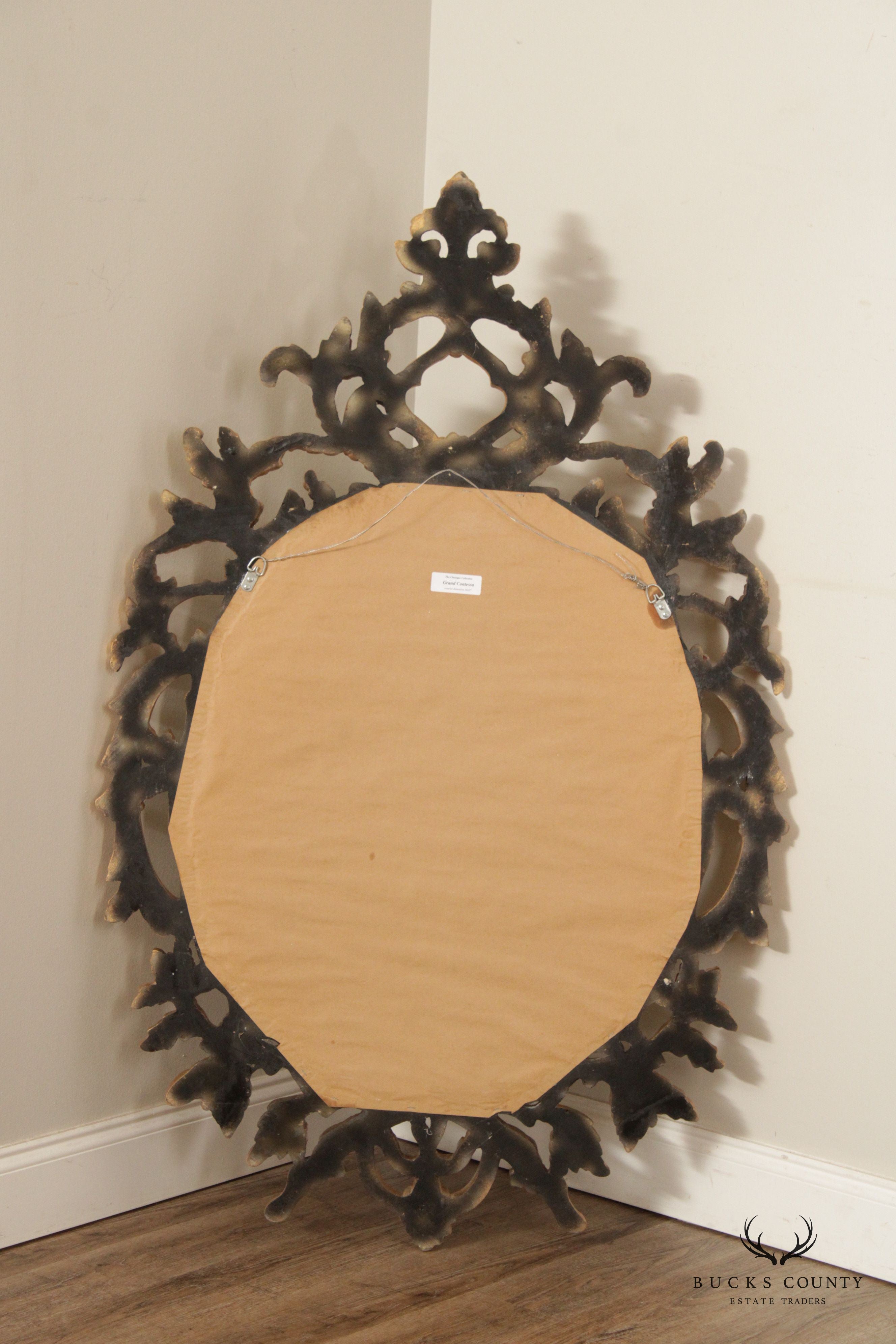 Italian Rococo Style 'Grand Contessa' Gilt Frame Wall Mirror