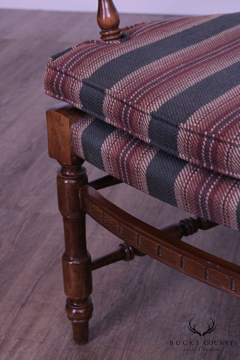 French Country Style Oak Ladderback Armchair