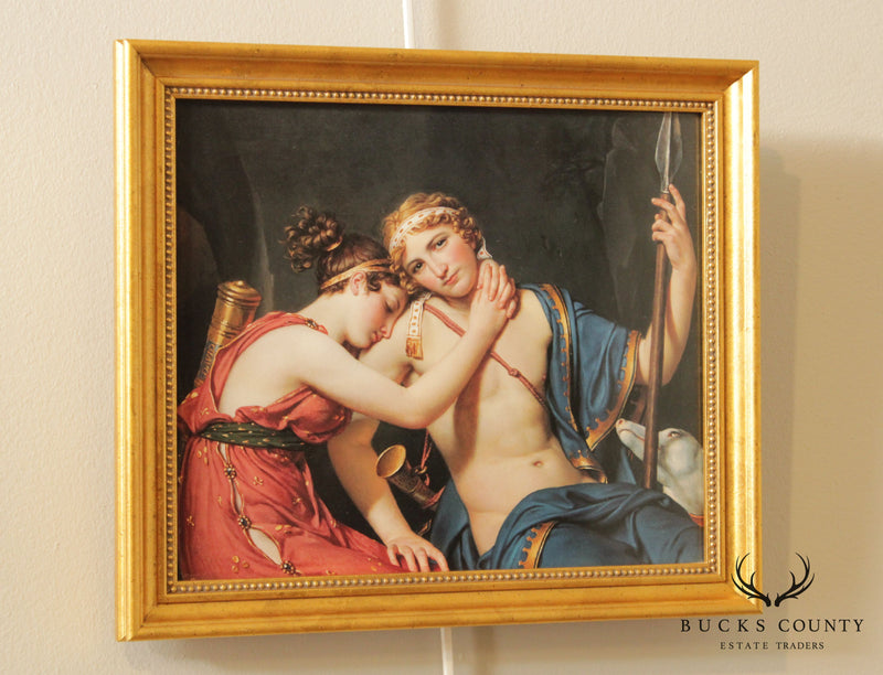 Jacques-Louis David Fine Art Print, 'The Farewell of Telemachus and Eucharis'