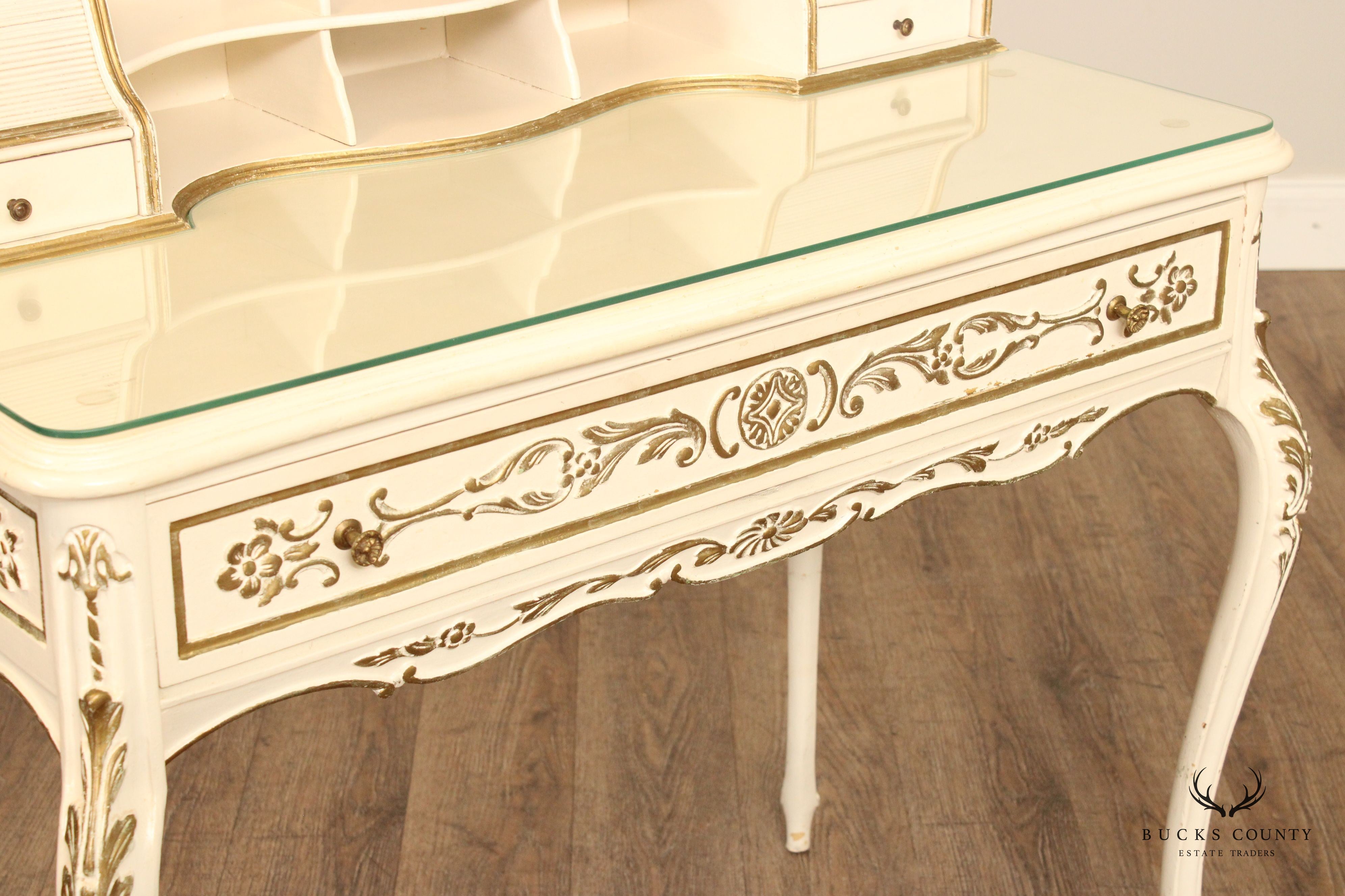 Italian Florentine Style Painted Writing Desk