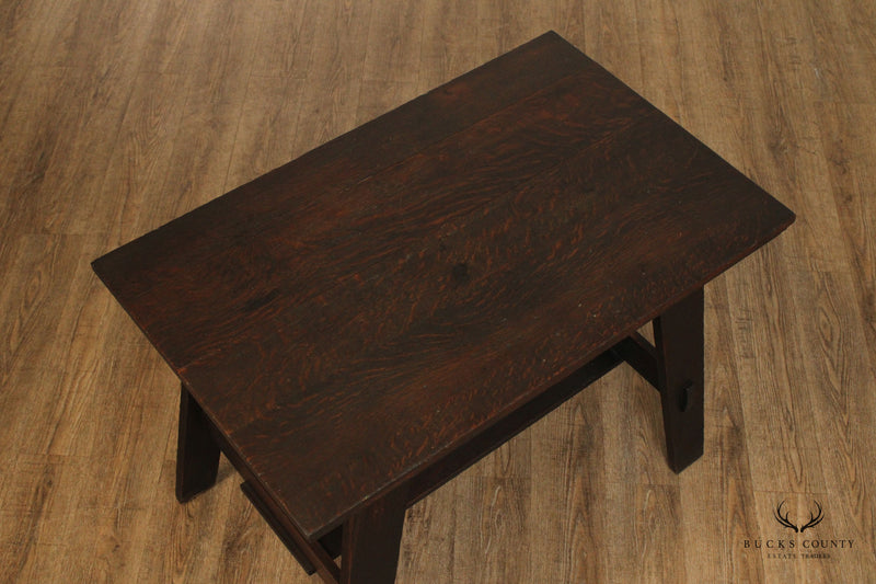 Lestershire Furniture Co. Mission Oak Library Table