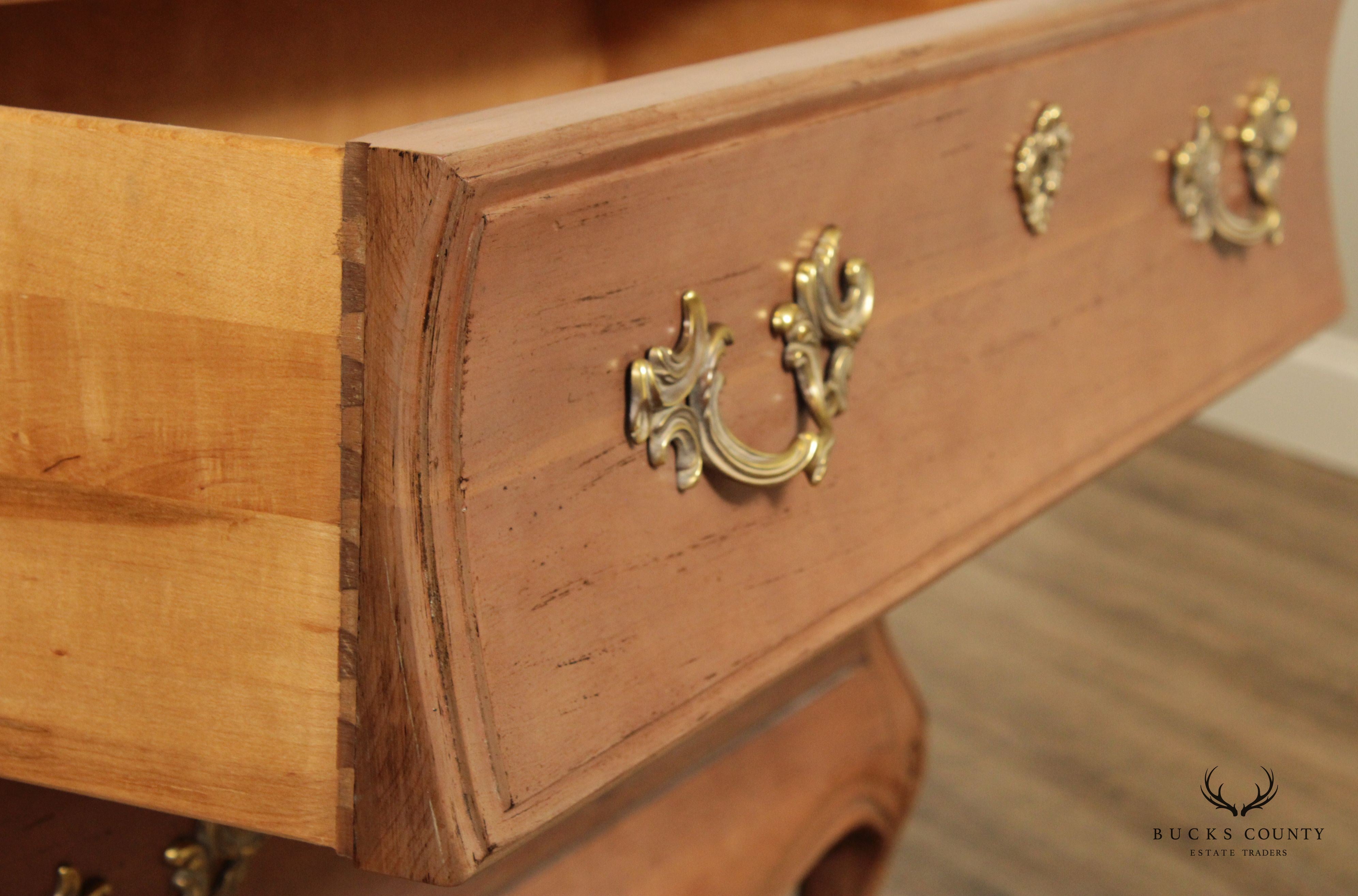 Century Furniture French Louis XV Style Bombe Two Drawer Chest