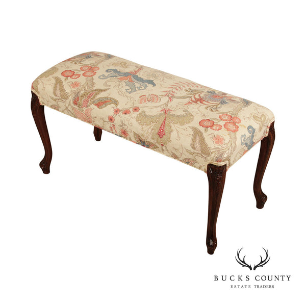 French Louis XV Custom Upholstered Bench